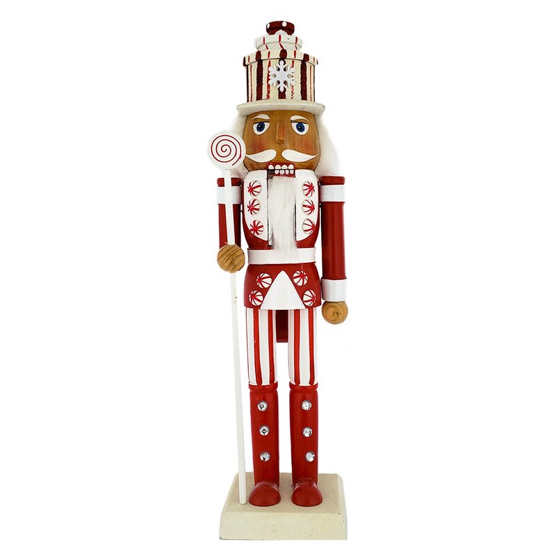 The Holiday Aisle® Candy Cane Nutcracker Wayfair